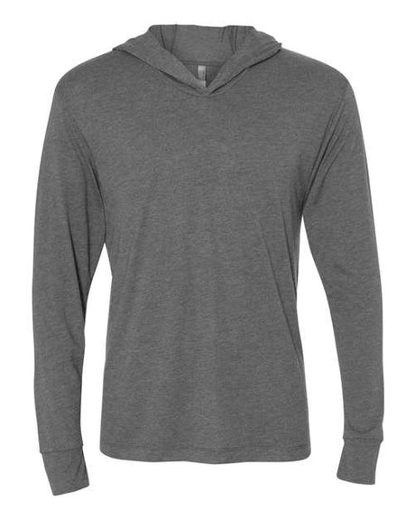 Next Level Unisex Triblend Hooded Long Sleeve Pullover T-Shirt - Next Level 6021 Premium Heather XS Short Sleeve T-Shirts