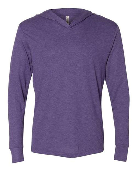 Next Level Unisex Triblend Hooded Long Sleeve Pullover T-Shirt - Next Level 6021 Purple Rush XS Short Sleeve T-Shirts