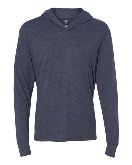 Next Level Unisex Triblend Hooded Long Sleeve Pullover T-Shirt - Next Level 6021 Vintage Navy XS Short Sleeve T-Shirts