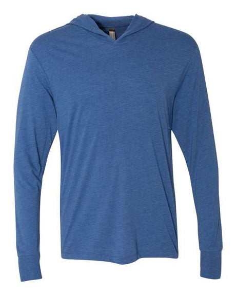 Next Level Unisex Triblend Hooded Long Sleeve Pullover T-Shirt - Next Level 6021 Vintage Royal XS Short Sleeve T-Shirts