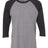 Next Level Unisex Triblend Three - Quarter Raglan T-Shirt - Next Level 6051 Vintage Black Sleeves/ Premium Heather Body XS Short Sleeve T-Shirts