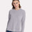 Next Level Women's Cotton Relaxed Long Sleeve T-Shirt - Next Level 3911 Heather Grey XS Long Sleeve T-Shirts