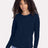 Next Level Women's Cotton Relaxed Long Sleeve T-Shirt - Next Level 3911 Midnight Navy XS Long Sleeve T-Shirts