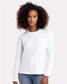 Next Level Women's Cotton Relaxed Long Sleeve T-Shirt - Next Level 3911 White XS Long Sleeve T-Shirts