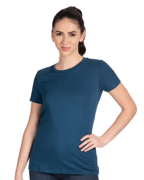 Next Level Women’s Cotton T-Shirt - Next Level 3900 Banana Cream XS Short Sleeve T-Shirts