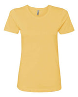 Next Level Women’s Cotton T-Shirt - Next Level 3900 Banana Cream XS Short Sleeve T-Shirts