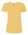 Next Level Women’s Cotton T-Shirt - Next Level 3900 Banana Cream XS Short Sleeve T-Shirts