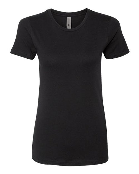 Next Level Women’s Cotton T-Shirt - Next Level 3900 Black XS Short Sleeve T-Shirts