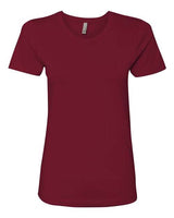 Next Level Women’s Cotton T-Shirt - Next Level 3900 Cardinal XS Short Sleeve T-Shirts