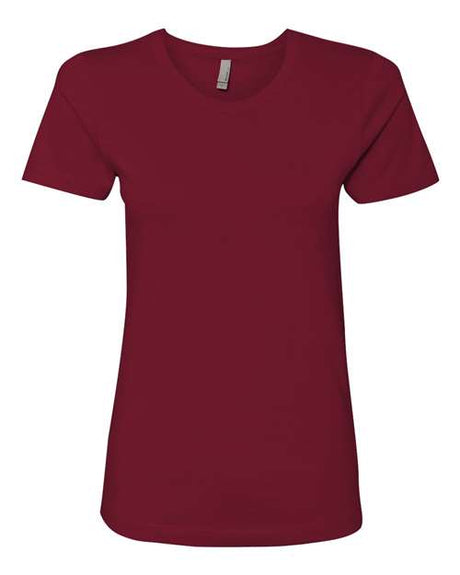 Next Level Women’s Cotton T-Shirt - Next Level 3900 Cardinal XS Short Sleeve T-Shirts