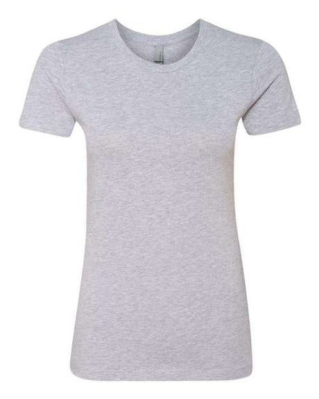 Next Level Women’s Cotton T-Shirt - Next Level 3900 Heather Grey XS Short Sleeve T-Shirts