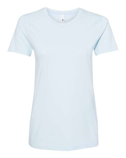 Next Level Women’s Cotton T-Shirt - Next Level 3900 Light Blue XS Short Sleeve T-Shirts