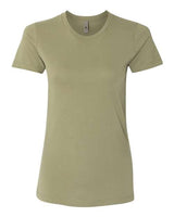 Next Level Women’s Cotton T-Shirt - Next Level 3900 Light Olive XS Short Sleeve T-Shirts