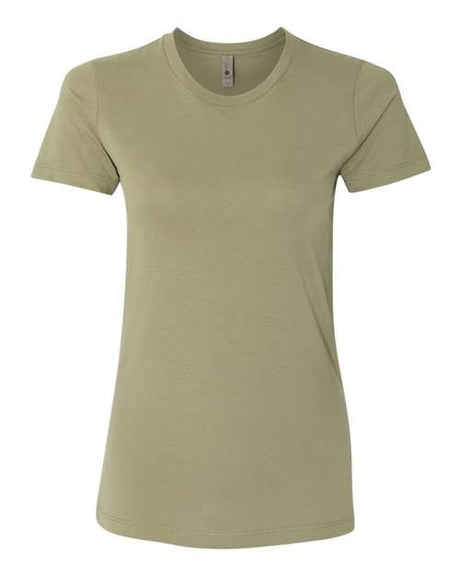 Next Level Women’s Cotton T-Shirt - Next Level 3900 Light Olive XS Short Sleeve T-Shirts