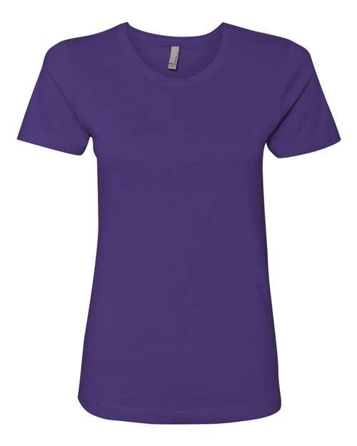 Next Level Women’s Cotton T-Shirt - Next Level 3900 Purple Rush XS Short Sleeve T-Shirts