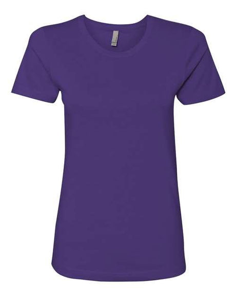 Next Level Women’s Cotton T-Shirt - Next Level 3900 Purple Rush XS Short Sleeve T-Shirts