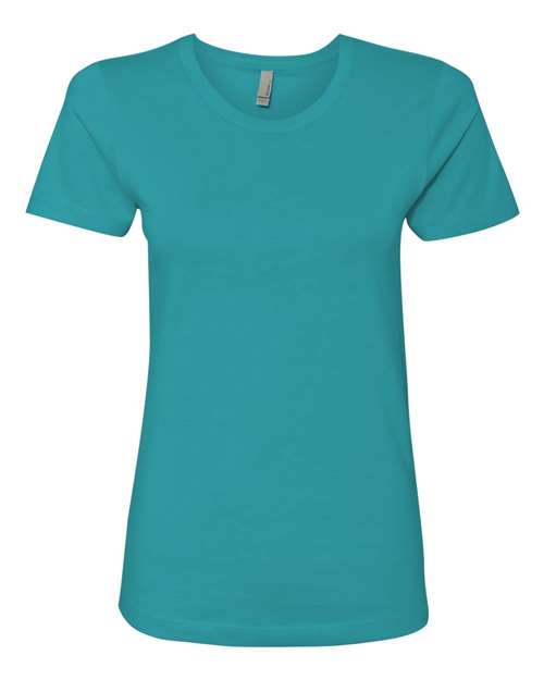 Next Level Women’s Cotton T-Shirt - Next Level 3900 Tahiti Blue XS Short Sleeve T-Shirts