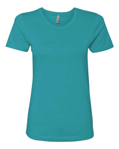 Next Level Women’s Cotton T-Shirt - Next Level 3900 Tahiti Blue XS Short Sleeve T-Shirts