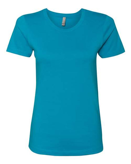 Next Level Women’s Cotton T-Shirt - Next Level 3900 Turquoise XS Short Sleeve T-Shirts
