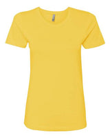 Next Level Women’s Cotton T-Shirt - Next Level 3900 Vibrant Yellow XS Short Sleeve T-Shirts