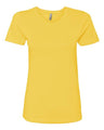 Next Level Women’s Cotton T-Shirt - Next Level 3900 Vibrant Yellow XS Short Sleeve T-Shirts