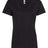 Next Level Women’s Cotton V - Neck T-Shirt - Next Level 3940 Black XL Short Sleeve T-Shirts