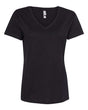 Next Level Women’s Cotton V - Neck T-Shirt - Next Level 3940 Black XL Short Sleeve T-Shirts
