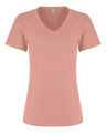 Next Level Women’s Cotton V - Neck T-Shirt - Next Level 3940 Desert Pink XS Short Sleeve T-Shirts