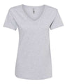 Next Level Women’s Cotton V - Neck T-Shirt - Next Level 3940 Heather Grey XS Short Sleeve T-Shirts