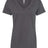 Next Level Women’s Cotton V - Neck T-Shirt - Next Level 3940 Heavy Metal XS Short Sleeve T-Shirts