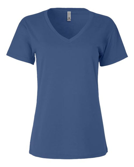Next Level Women’s Cotton V - Neck T-Shirt - Next Level 3940 Royal XS Short Sleeve T-Shirts