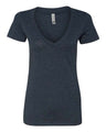 Next Level Women’s CVC Deep V - Neck T-Shirt - Next Level 6640 Midnight Navy 2XL Short Sleeve T-Shirts