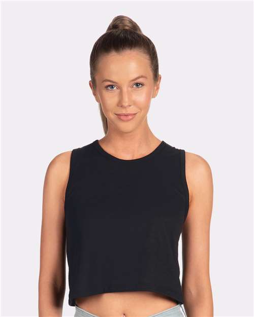 Next Level Women's Festival Crop Tank - Next Level 5083 Black XS