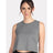 Next Level Women's Festival Crop Tank - Next Level 5083 Heather Grey XS