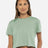 Next Level Women's Festival Crop Top - Next Level 5080 Stonewash Green XS