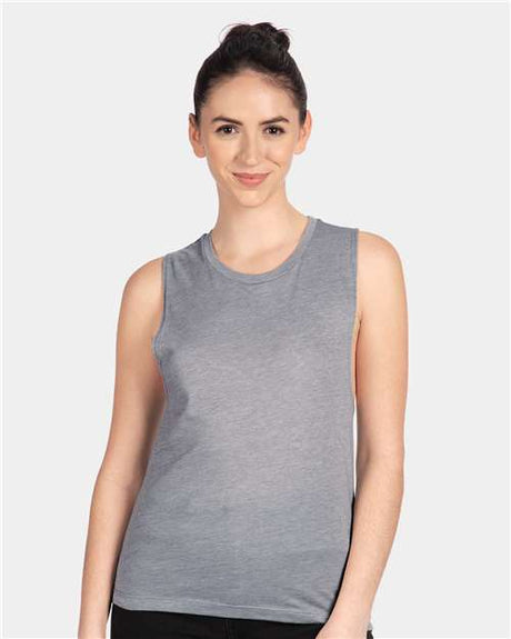 Next Level Women’s Festival Muscle Tank - Next Level 5013 Heather Grey XS