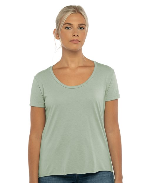 Next Level Women's Festival Scoop Neck T-Shirt - Next Level 5030 Antique Denim XS Short Sleeve T-Shirts