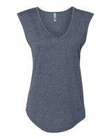 Next Level Women's Festival Sleeveless Deep V - Neck T-Shirt - Next Level 5040 Antique Denim XS Tank Top