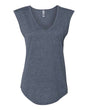 Next Level Women's Festival Sleeveless Deep V - Neck T-Shirt - Next Level 5040 Antique Denim XS Tank Top