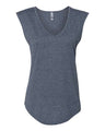 Next Level Women's Festival Sleeveless Deep V - Neck T-Shirt - Next Level 5040 Antique Denim XS Tank Top