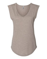 Next Level Women's Festival Sleeveless Deep V - Neck T-Shirt - Next Level 5040 Antique Denim XS Tank Top