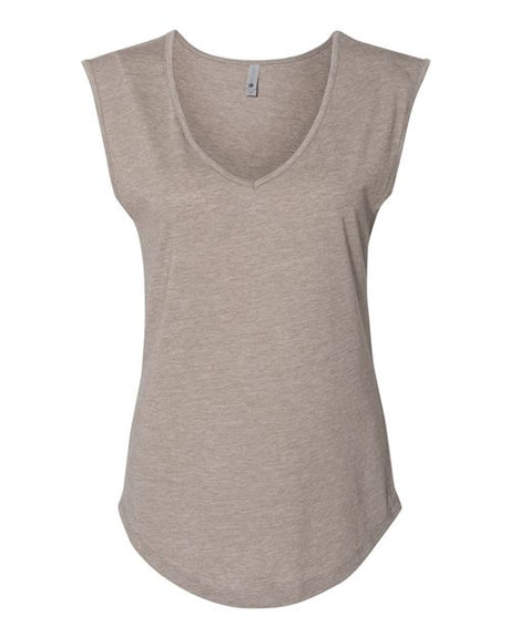 Next Level Women's Festival Sleeveless Deep V - Neck T-Shirt - Next Level 5040 Antique Denim XS Tank Top