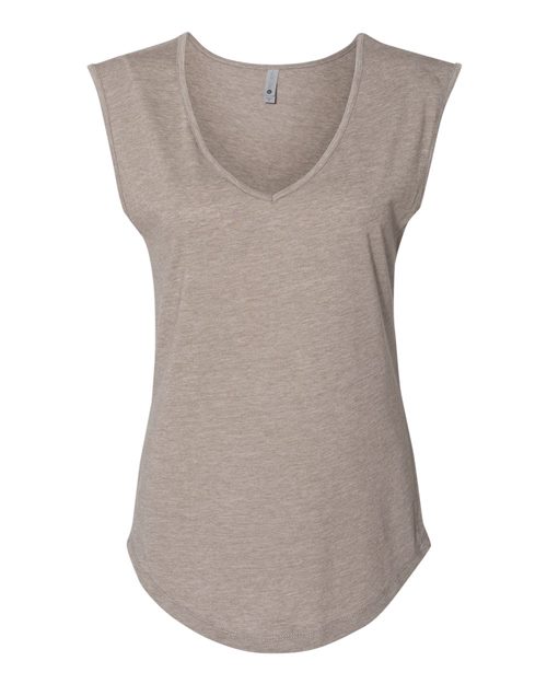 Next Level Women's Festival Sleeveless Deep V - Neck T-Shirt - Next Level 5040 Antique Denim XS Tank Top