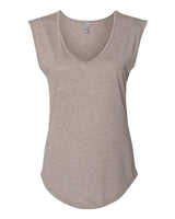 Next Level Women's Festival Sleeveless Deep V - Neck T-Shirt - Next Level 5040 Ash XS Tank Top