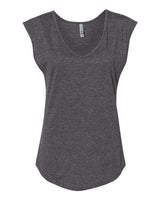 Next Level Women's Festival Sleeveless Deep V - Neck T-Shirt - Next Level 5040 Charcoal XS Tank Top