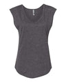 Next Level Women's Festival Sleeveless Deep V - Neck T-Shirt - Next Level 5040 Charcoal XS Tank Top