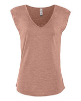 Next Level Women's Festival Sleeveless Deep V - Neck T-Shirt - Next Level 5040 Desert Pink XS Tank Top