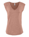 Next Level Women's Festival Sleeveless Deep V - Neck T-Shirt - Next Level 5040 Desert Pink XS Tank Top