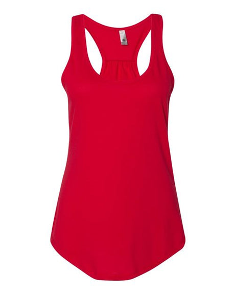 Next Level Women's Gathered Racerback Tank - Next Level 6338 Heather Grey XS