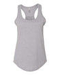 Next Level Women's Gathered Racerback Tank - Next Level 6338 Heather Grey XS